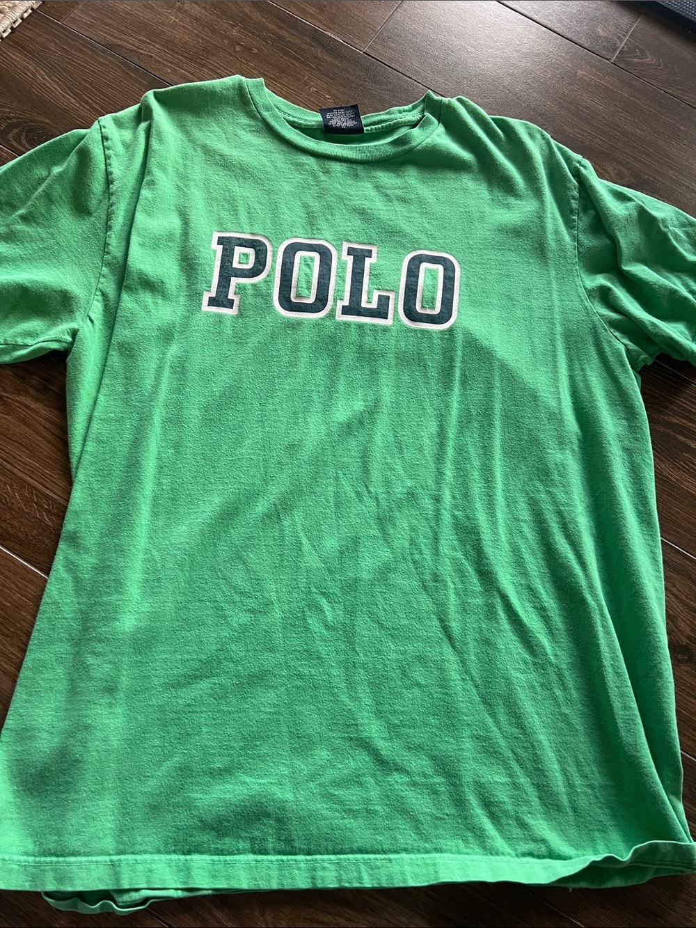 Polo by Ralph Lauren Men’s Green Short Sleeve Crewneck T-Shirt with POLO Logo